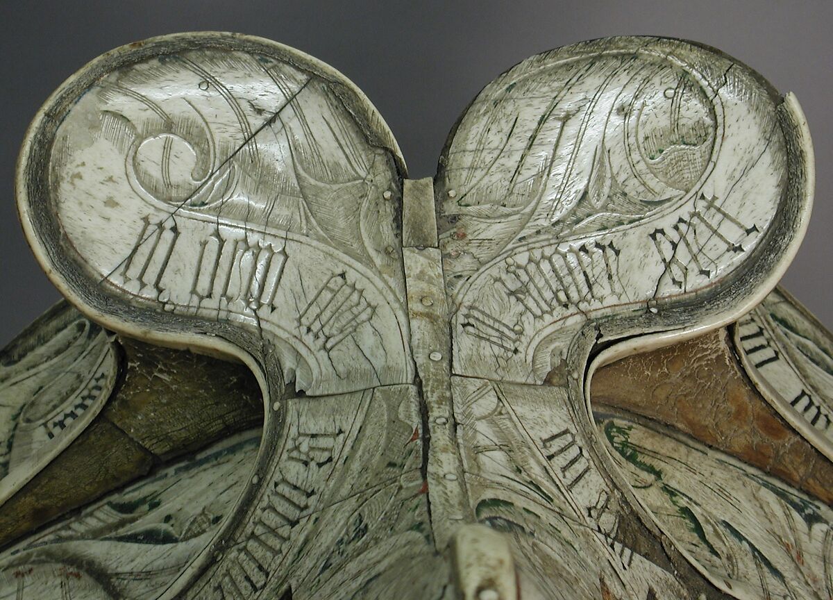 Parade Saddle, Bone, polychromy, wood, birch bark, German or Tyrolean