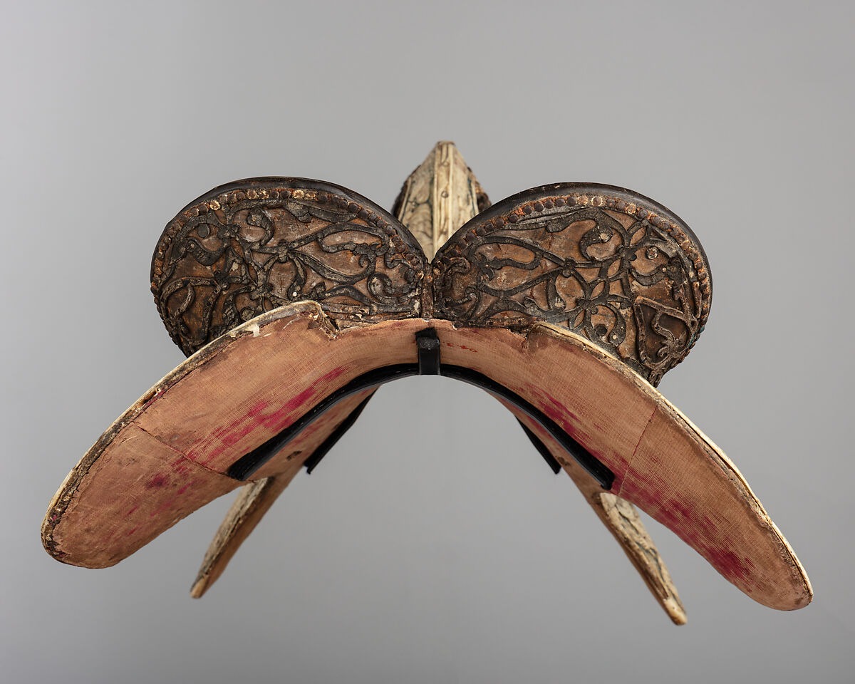 Parade Saddle, Bone, polychromy, wood, leather, iron alloy, German or Tyrolean