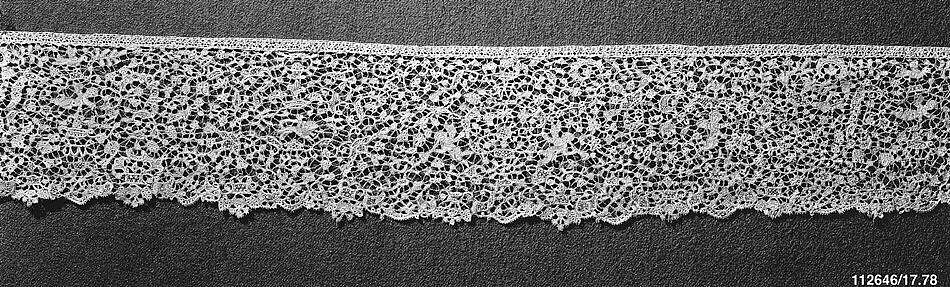 Fragment, Bobbin lace, Flemish 