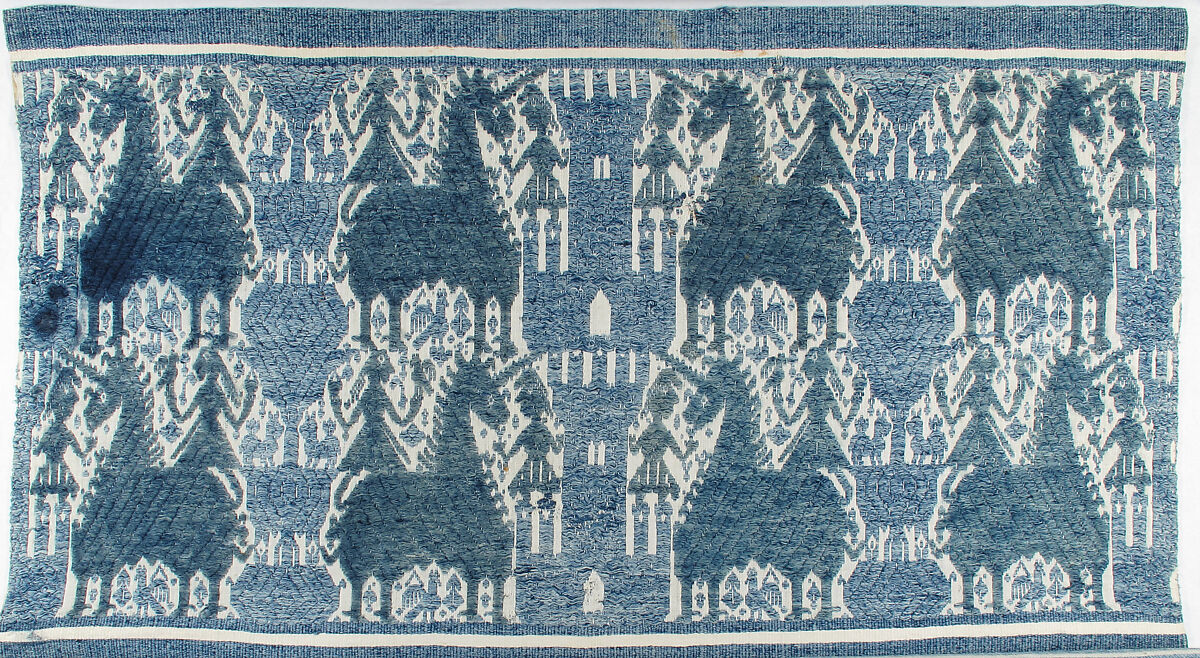 Cover with Unicorns, Cotton and bast fibers, Italian, Perugia