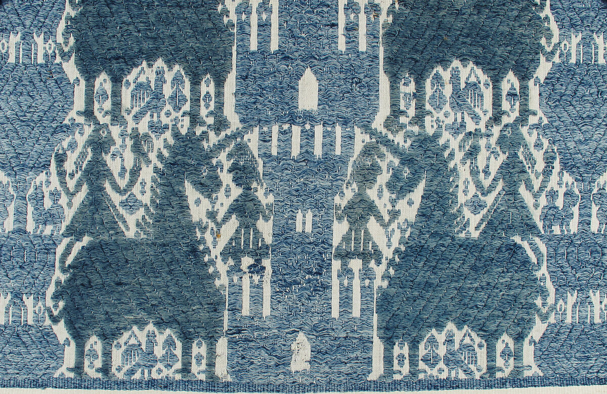 Cover with Unicorns, Cotton and bast fibers, Italian, Perugia