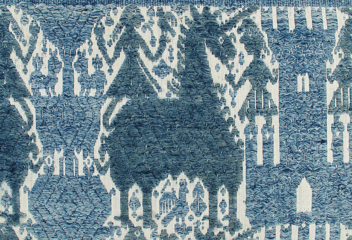 Cover with Unicorns, Cotton and bast fibers, Italian, Perugia