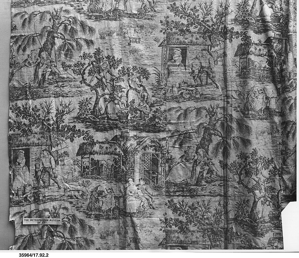 Pictorial print, Cotton, British 