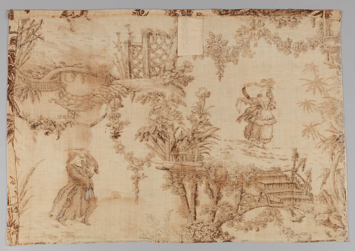 Pictorial print, Cotton, British