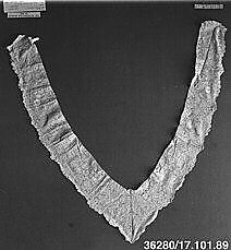 Shaped neckpiece, Bobbin lace, point d'Angleterre, Flemish, Brussels 