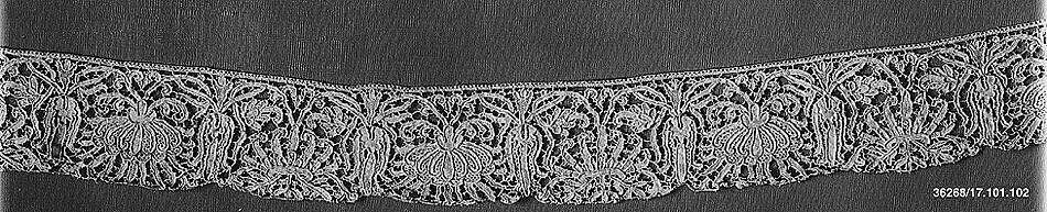 Piece, Needle lace, Spanish 