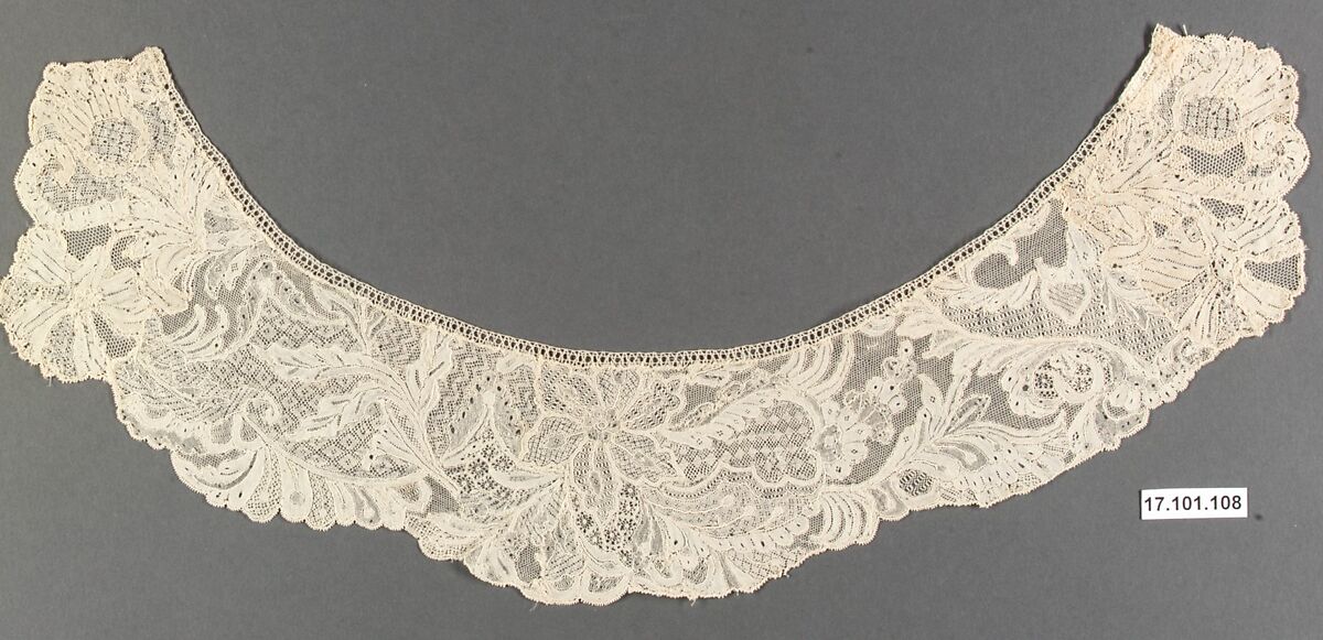 Collar, Needle lace, Italian, Venice 