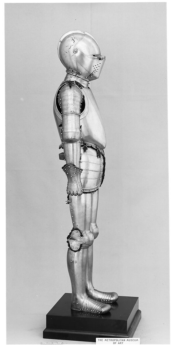 Armor for a Youth, Steel, leather, textile, possibly Italian