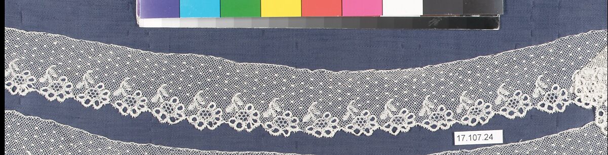 Piece, Bobbin lace, British, Buckinghamshire 