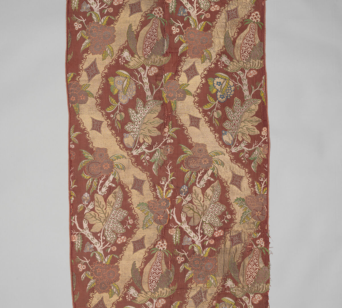 Length, Silk and metal-wrapped thread, Italian, Venice
