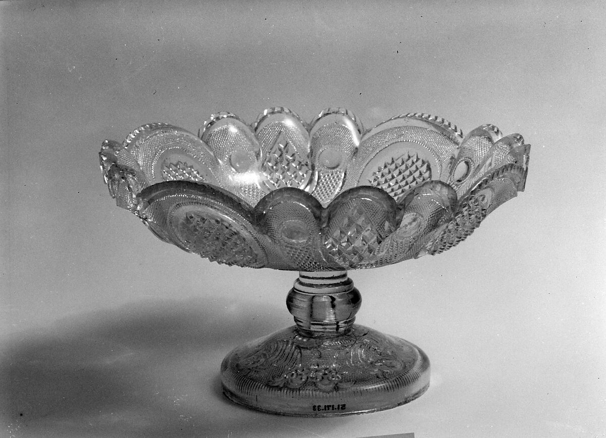 Compote, Lacy pressed glass 