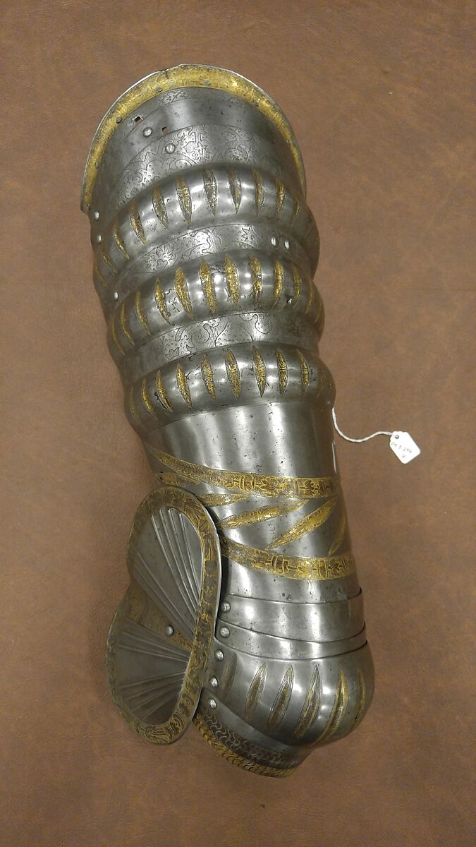 Armor, Helmet attributed to Kolman Helmschmid (German, Augsburg 1471–1532), Steel, gold, leather, German, Augsburg and Landshut