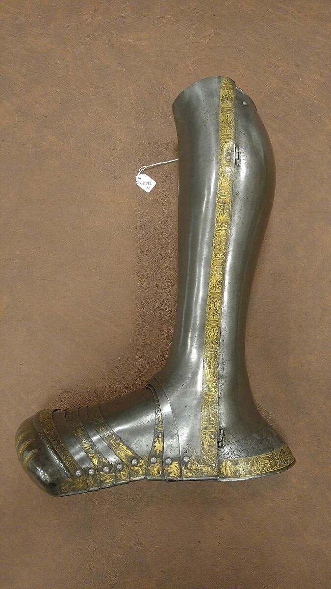 Armor, Helmet attributed to Kolman Helmschmid (German, Augsburg 1471–1532), Steel, gold, leather, German, Augsburg and Landshut