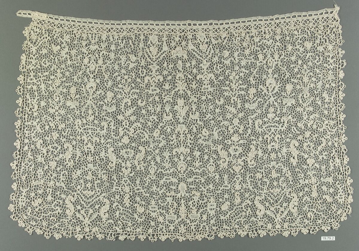 Cravat, Needle lace, Point de France, French