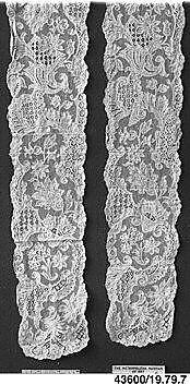 Lappets (2), Bobbin lace, Flemish 