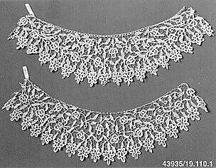 Collar, Bobbin lace, British, Honiton 