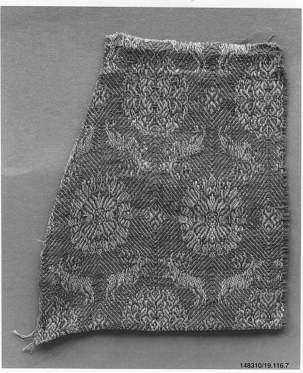 Fragment, Cotton and wool, Southern German