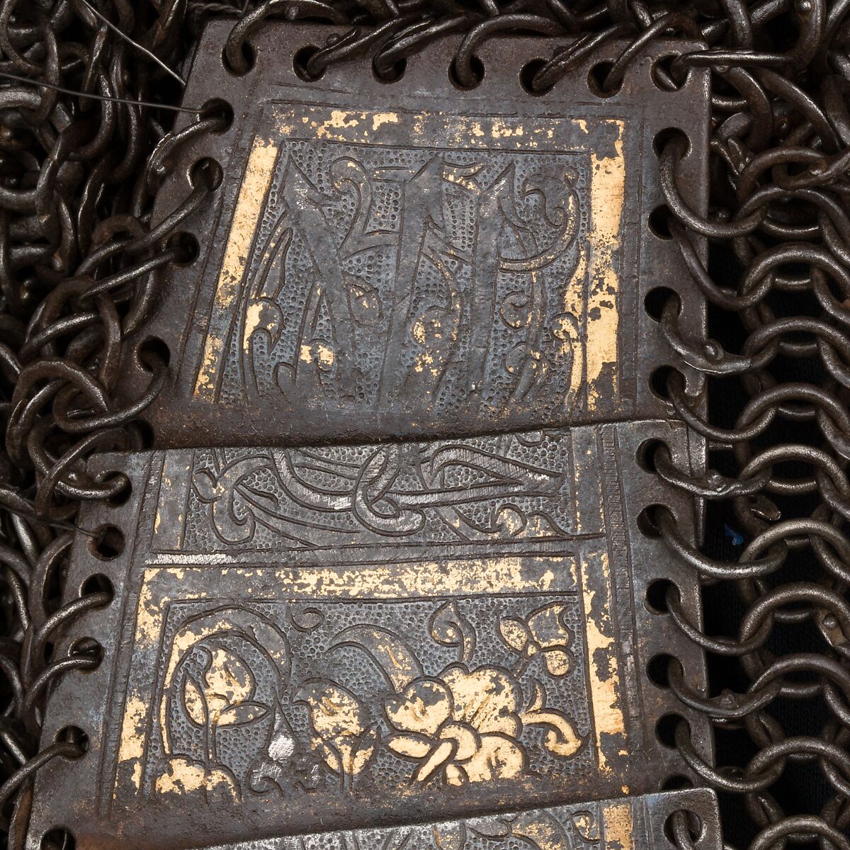 Shirt of Mail and Plate, Steel, iron, copper alloy, gold, silver, leather, Iranian or Turkish