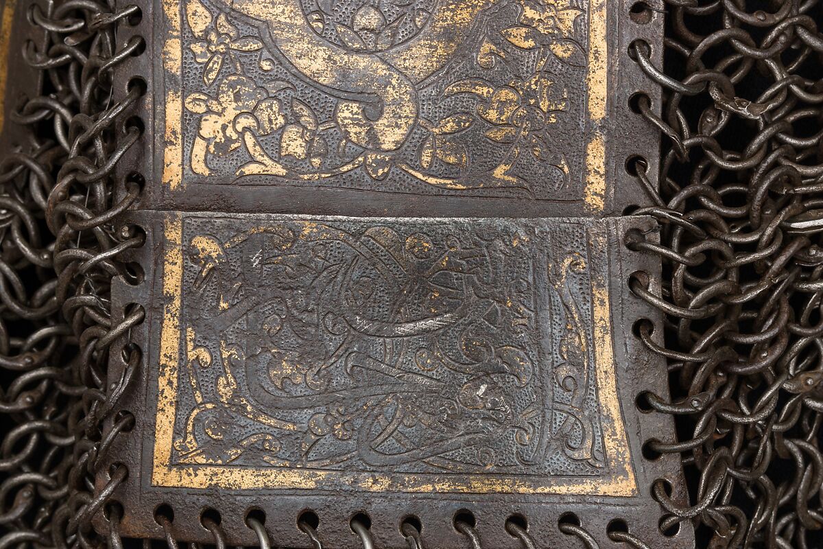 Shirt of Mail and Plate, Steel, iron, copper alloy, gold, silver, leather, Iranian or Turkish
