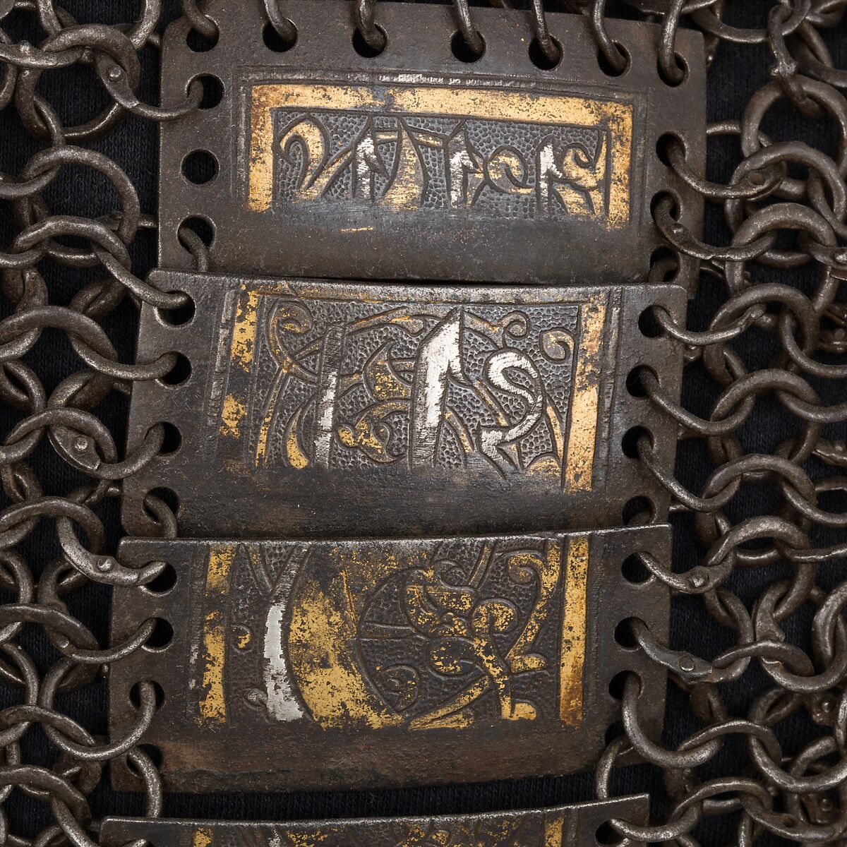 Shirt of Mail and Plate, Steel, iron, copper alloy, gold, silver, leather, Iranian or Turkish