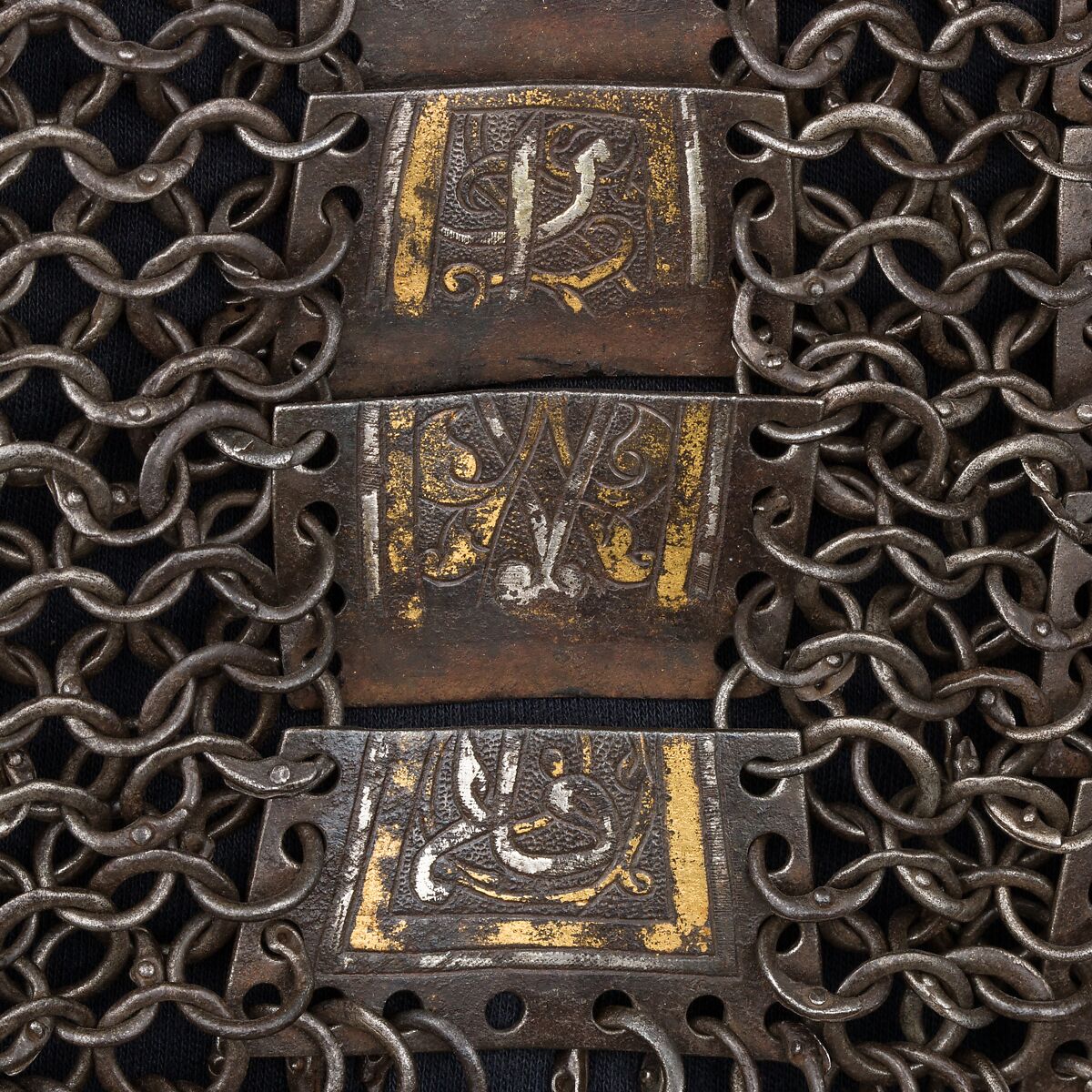 Shirt of Mail and Plate, Steel, iron, copper alloy, gold, silver, leather, Iranian or Turkish