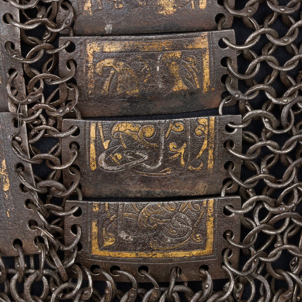 Shirt of Mail and Plate, Steel, iron, copper alloy, gold, silver, leather, Iranian or Turkish