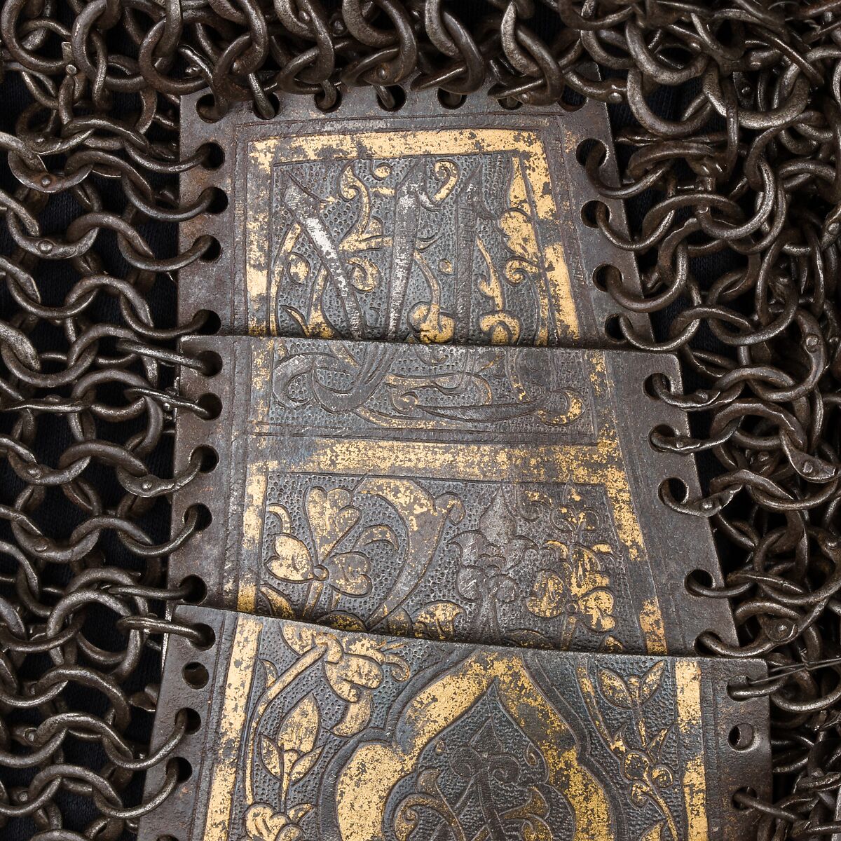 Shirt of Mail and Plate, Steel, iron, copper alloy, gold, silver, leather, Iranian or Turkish