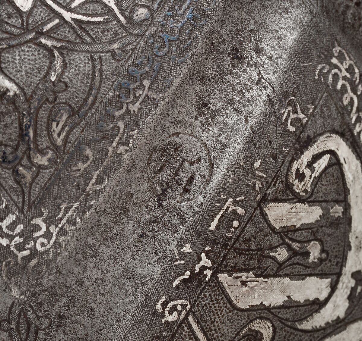 Turban Helmet, Steel, iron, silver, Turkish, in the style of Turkman armor