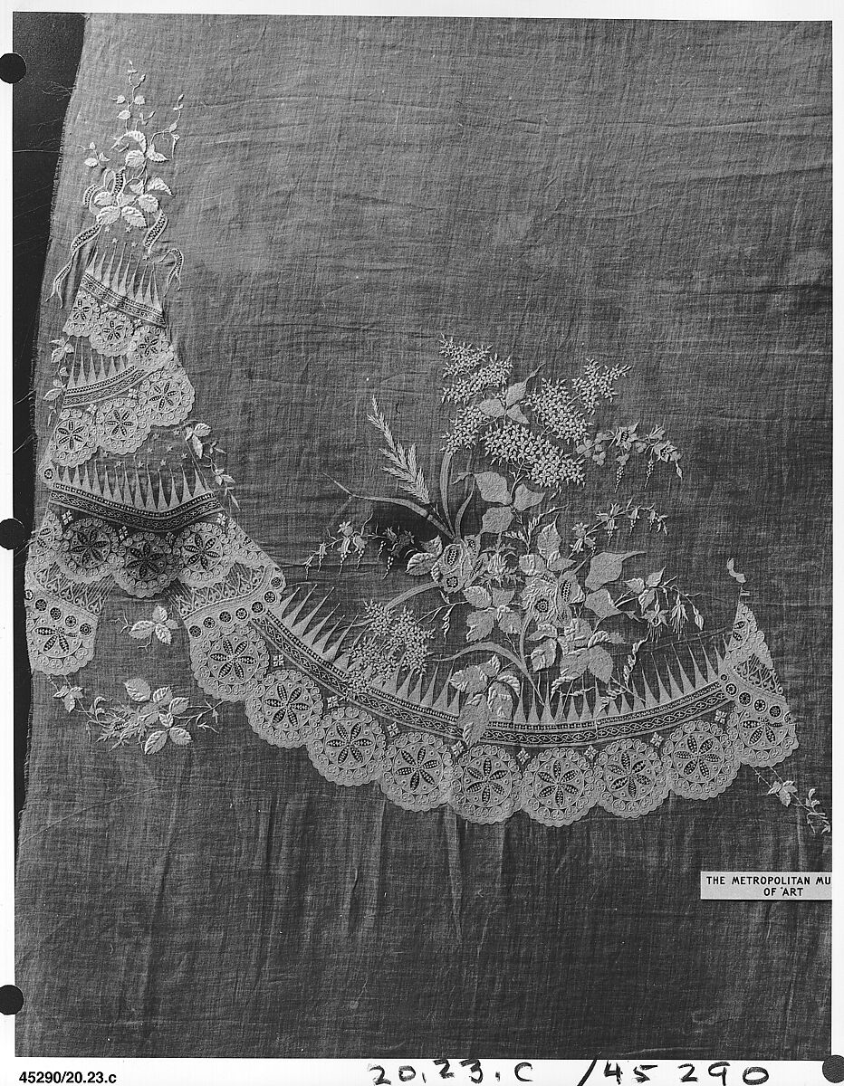 Panel for a skirt, Cotton, French 