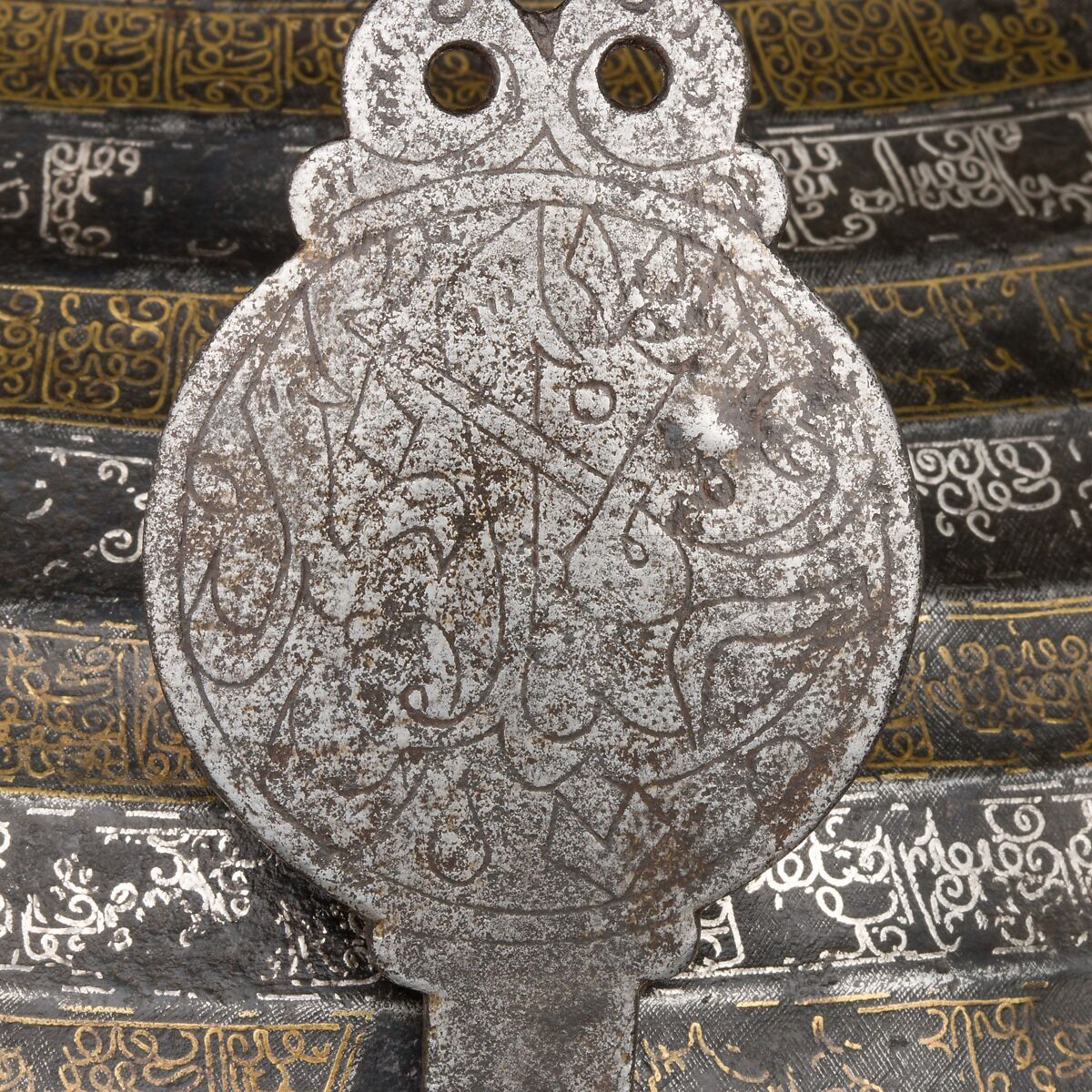 Turban Helmet, Steel, iron, silver, copper alloy, Western Iranian, in the style of Turkman armor