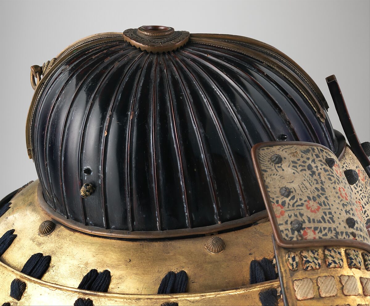 Armor (<i>Gusoku</i>), Inscribed by Yukinoshita Sadaiyé (Japanese, active 17th century), Iron, lacquer, silk, gilt copper, Japanese
