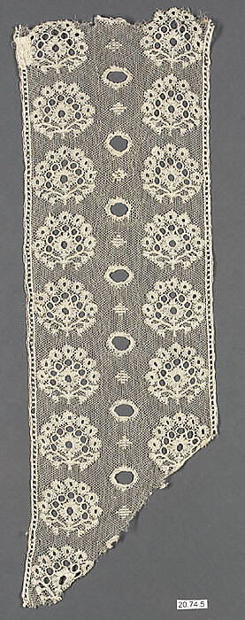 Piece, Bobbin lace, French, Lille 