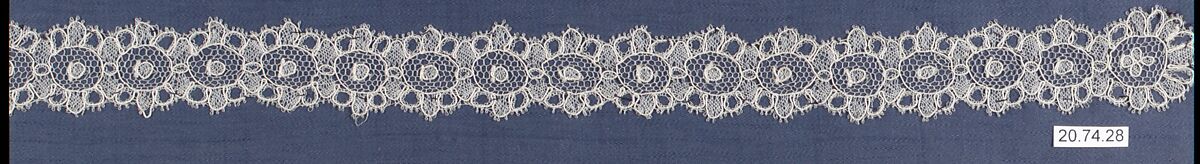 Fragment, Silk, bobbin lace, French