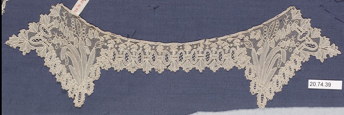 Collar, Needle lace, Point de Gaze, French