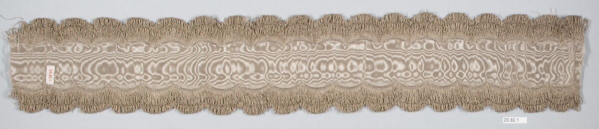 Ribbon, Silk, possibly French 