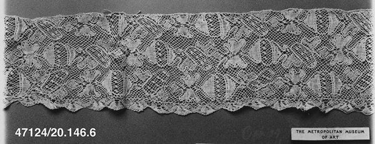 Fragment, Bobbin lace, Spanish 