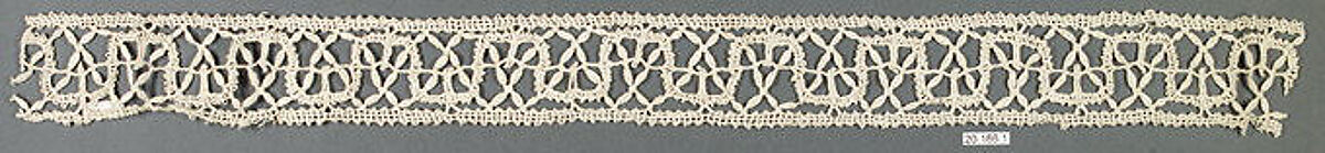 Insertion, Bobbin lace, Italian, Genoa 