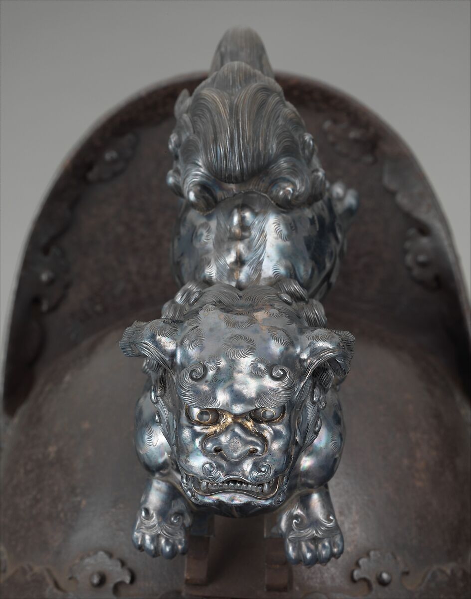 Armor (<i>Gusoku</i>), Iron, lacquer, silk, gilt copper, Japanese