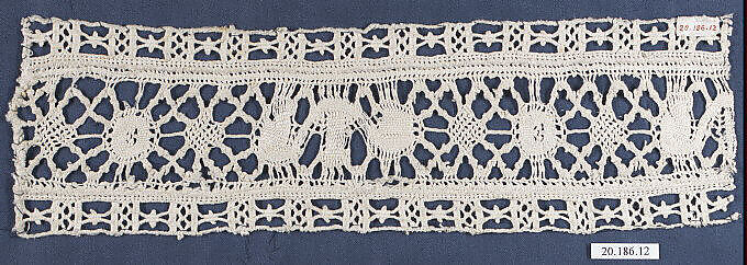 Insertion, Bobbin lace, Italian, Genoa 