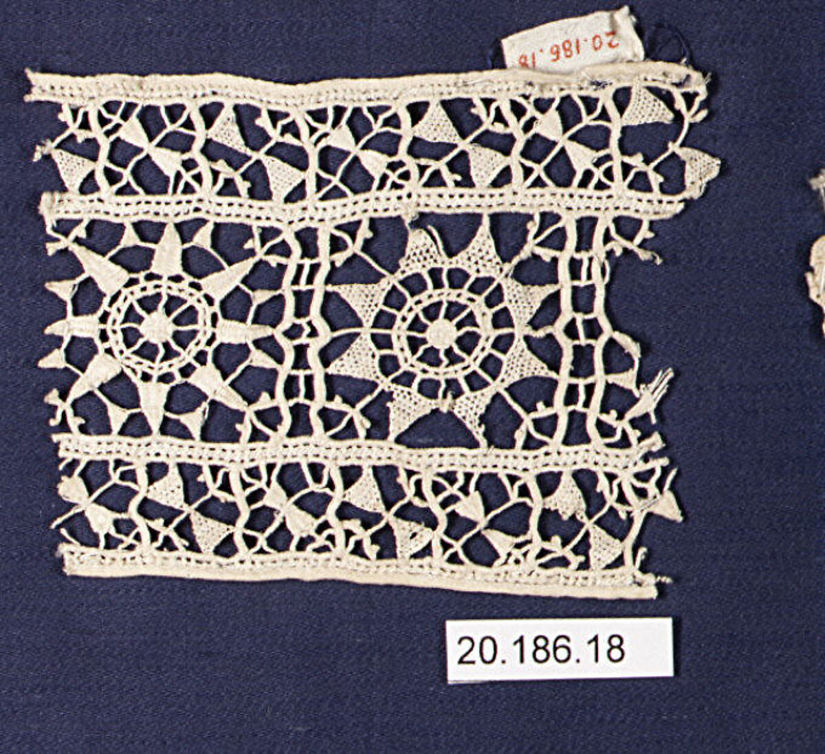 Fragment, Needle lace, Italian 