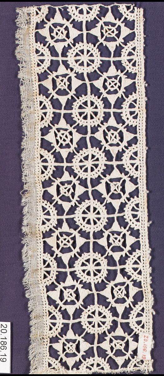 Strip, Needle lace, Italian