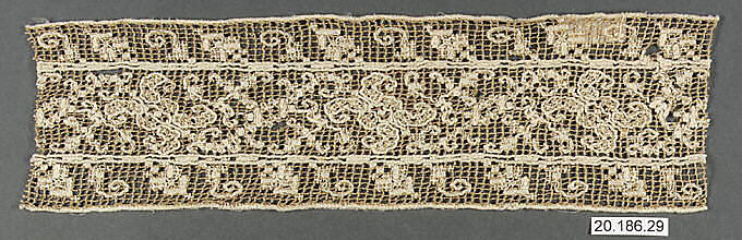 Strip, Embroidered net, Italian 