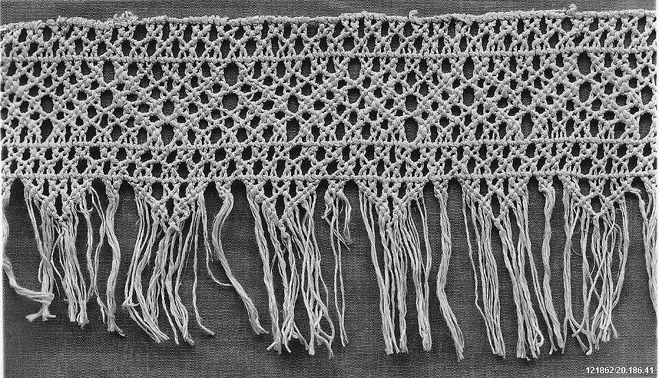 Edging, Macramé, Italian