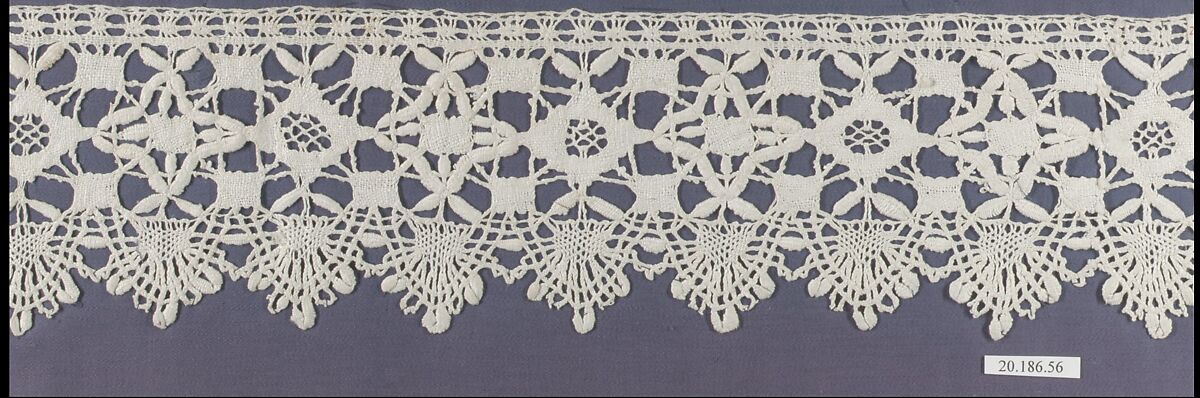 Edging, Bobbin lace, Italian, Genoa