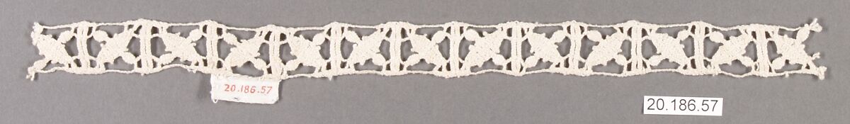 Insertion, Bobbin lace, Italian, Genoa
