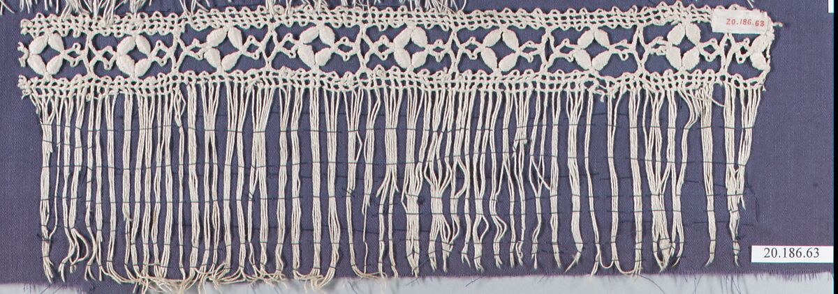 Edging, Bobbin lace, Italian, Genoa