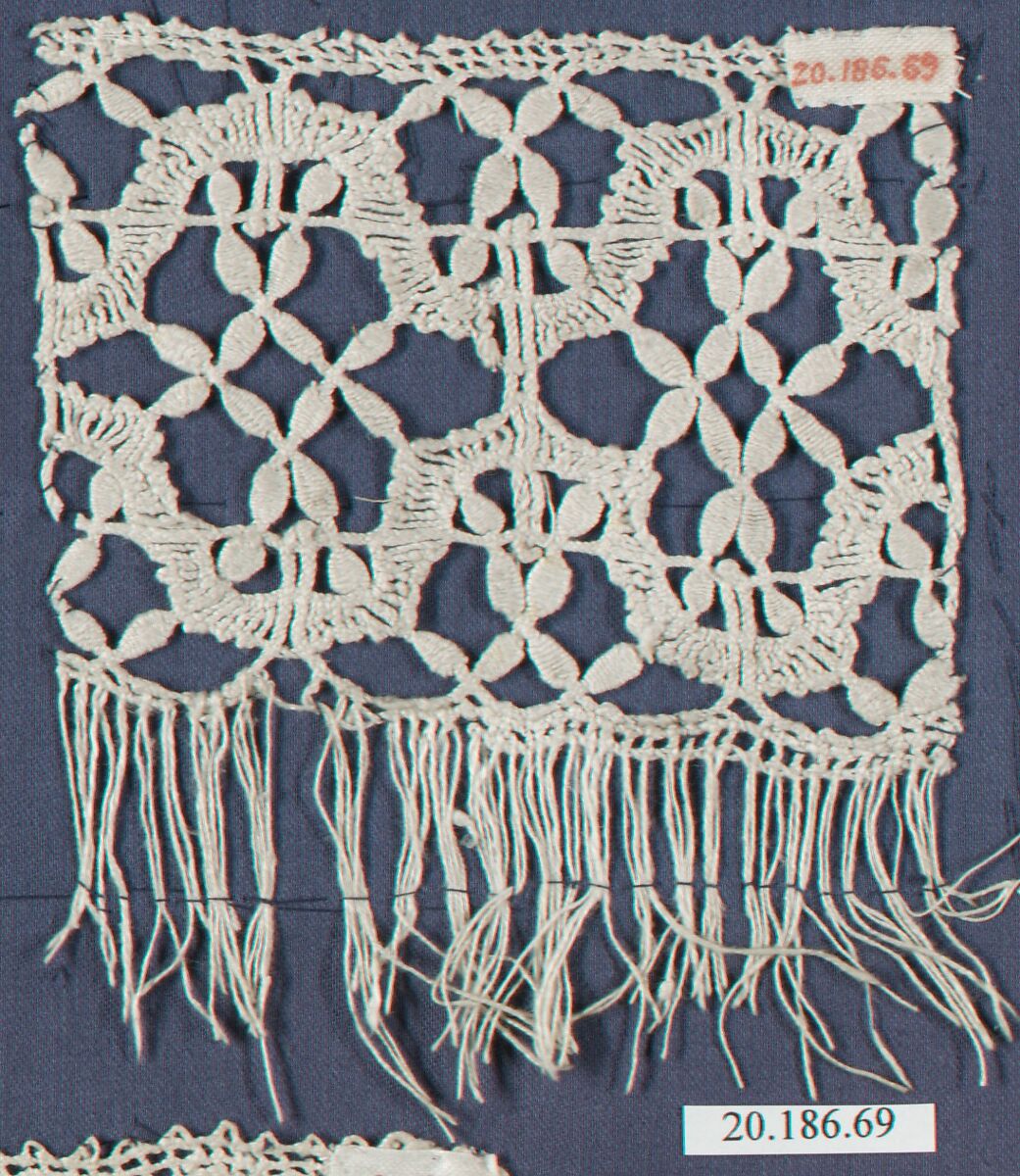 Edging, Bobbin lace, Italian, Genoa