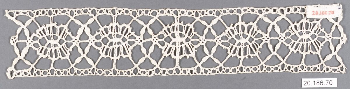 Insertion, Bobbin lace, Italian, Genoa 