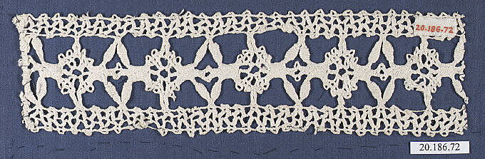 Insertion, Bobbin lace, Italian, Genoa 