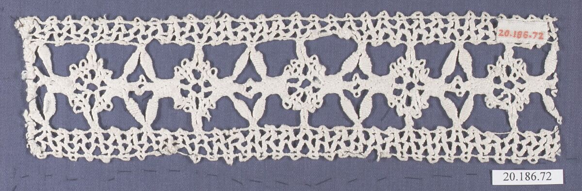 Insertion, Bobbin lace, Italian, Genoa